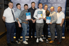 Scottish Craft Butchers Regional Meeting, Stepps…24.10.23
Scottish Craft Butchers Awards 2023, pictured Steven Strachan (centre) and the team from Strachan Craft Butchers who won Gold & Silver Awards in the Specialty Meat Pie Awards and a Silver in the Traditonal Steak Pie Awards. Also pictured are Gordon King Executive Manager Scottish Craft Butchers and sponsors Jason Ward from John Scott Meats and Craig cameron and Simon Coles from Dalesman.
Picture by Graeme Hart.
Copyright Perthshire Picture Agency
Tel: 07990 594431