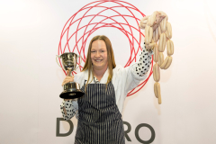 Scottish Craft Butchers Scottish Meat Trade Fair 2017....14.05.17
Jenna Smith from DR MacDonald butchers in Dundee who won the Devro Linking Challenge
Picture by Graeme Hart.
Copyright Perthshire Picture Agency
Tel: 01738 623350  Mobile: 07990 594431