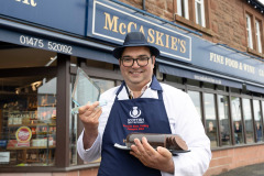 Scottish Craft Butchers Awards 2024
James Pirie & Sons winners of of the Scottish Black Pudding Championship, pictured Nigel Ovens with his trophy.
Picture by Graeme Hart.
Copyright Perthshire Picture Agency
Tel: 07990 594431