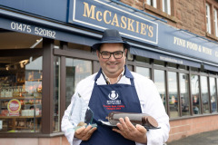 Scottish Craft Butchers Awards 2024
James Pirie & Sons winners of of the Scottish Black Pudding Championship, pictured Nigel Ovens with his trophy.
Picture by Graeme Hart.
Copyright Perthshire Picture Agency
Tel: 07990 594431